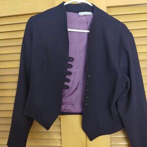 Vintage Purple Blazer with unique buttons